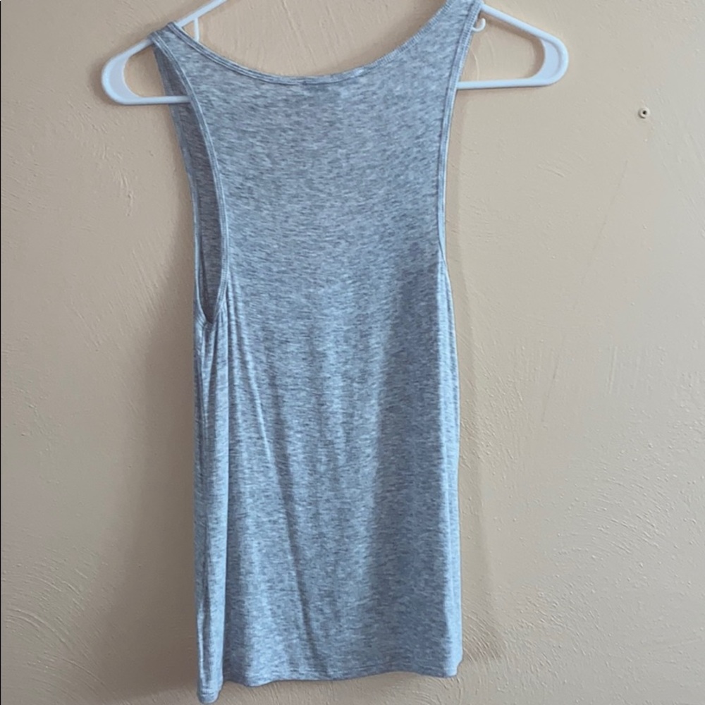 Express Gray Button Front Tank - image 3